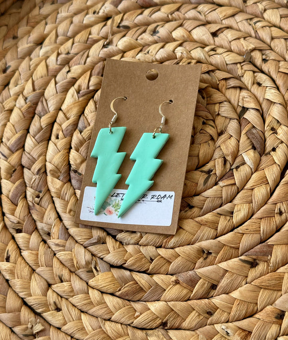 Electric Mint Earrings